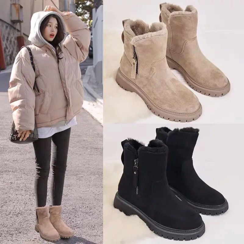 Dicke isolierte Snow Boots mit Sherpa Futter | LuxeStyle
