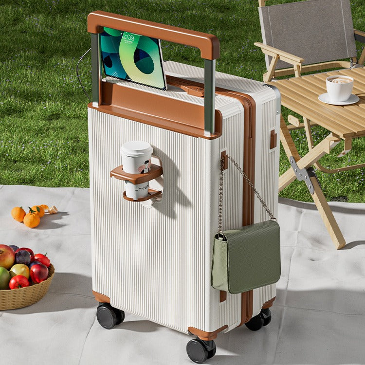 Trolley mit breitem Griff und leisem Rollen