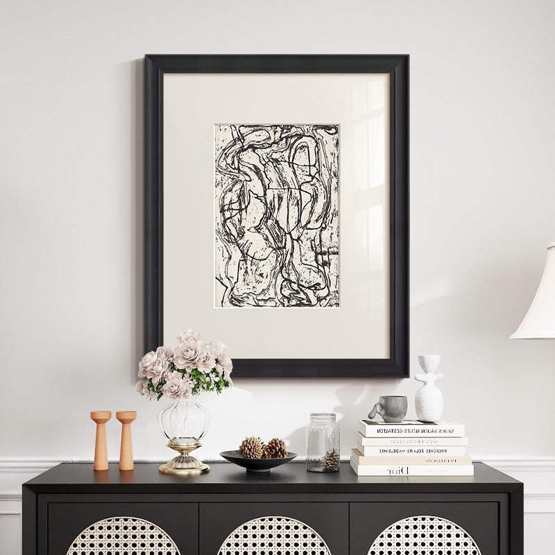 Abstrakte Linien – Wandbild mit Holzrahmen – Bild 4 | LuxeStyle
