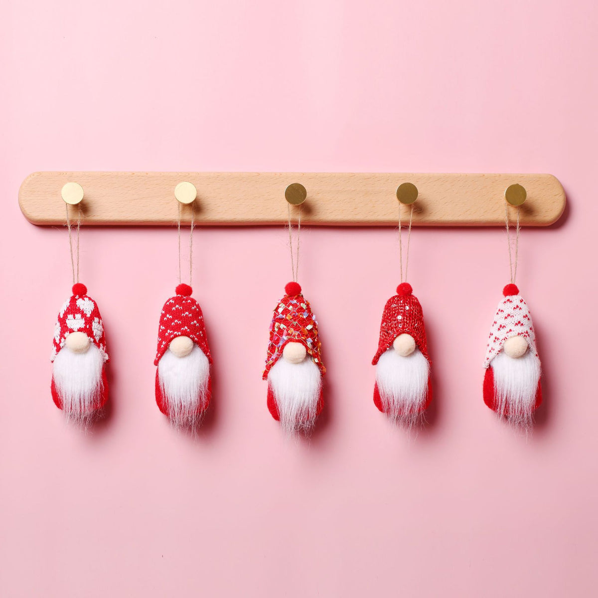 Weihnachts-Plüschfiguren – 5er-Set – Bild 2 | LuxeStyle