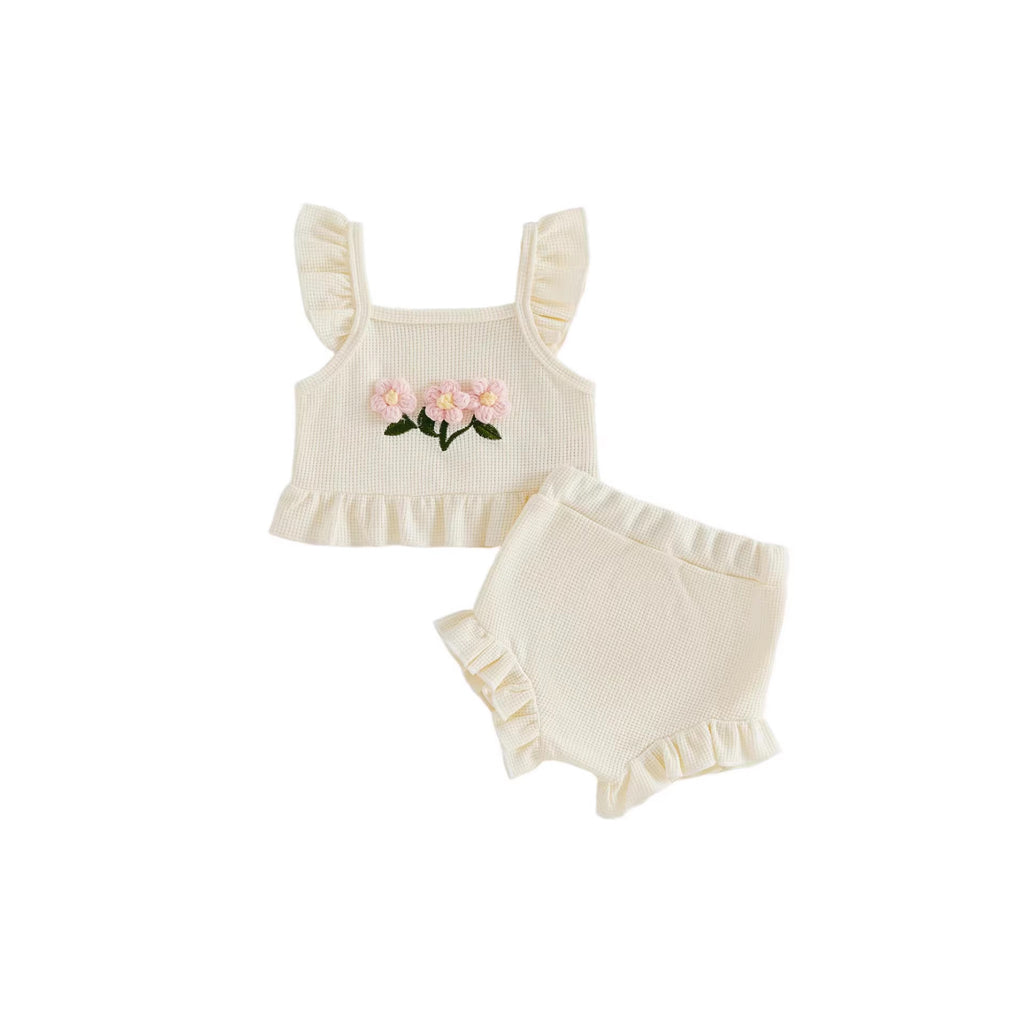 Blumen-Oberteil und Hosen-Set für Babys – Bild 6 | LuxeStyle