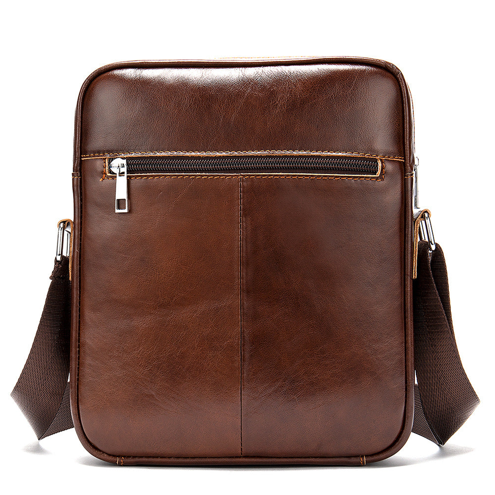 Männlicher Leder Messenger Beutel