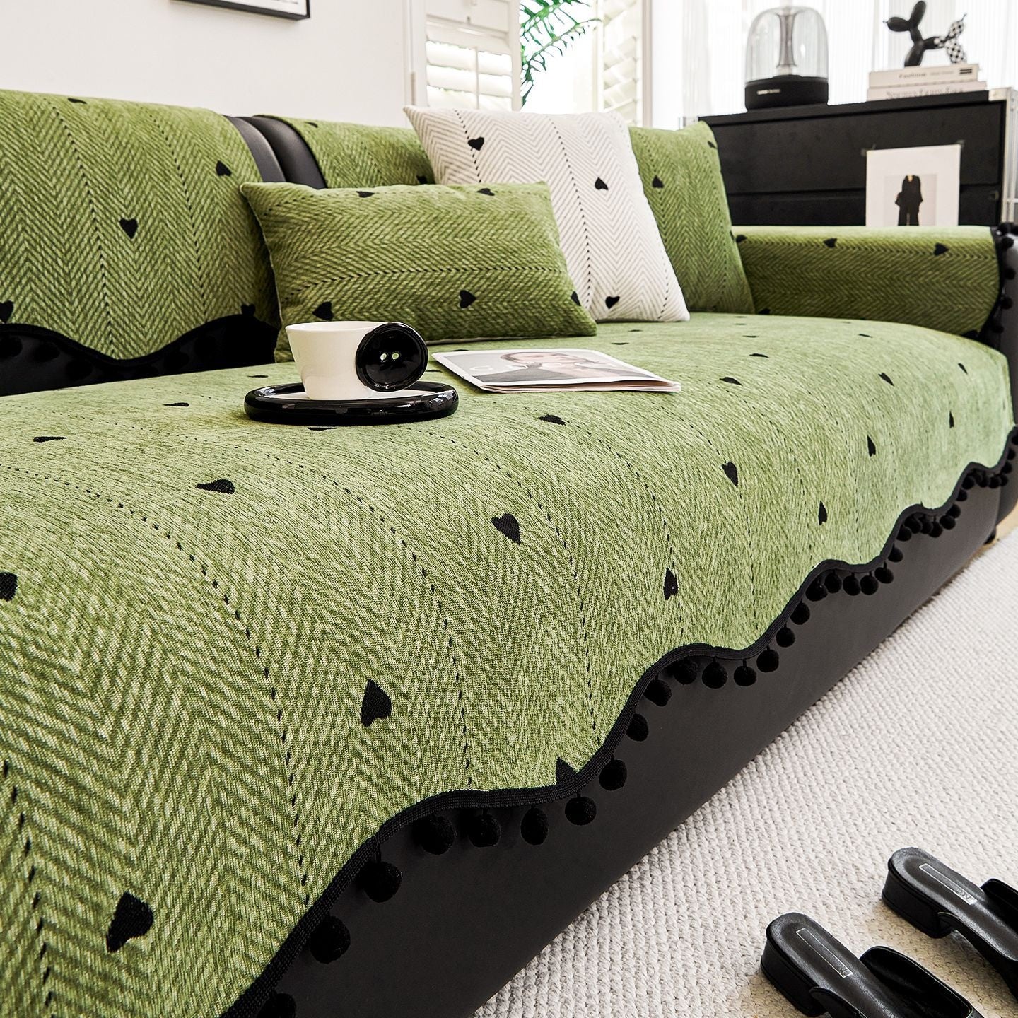 Chenille Sofakissen
