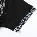 Leopard-Print Graffiti-T-Shirt Herren Kurzarm – Bild 1 | LuxeStyle