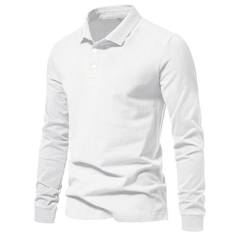 Herren Langarm-Polo aus Kaninchenhaar-Mix