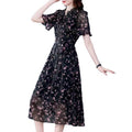 Blumen-Dress Damen XXL lang