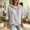 Kapuzen-Sweatshirt aus Fleece mit Kordelzug