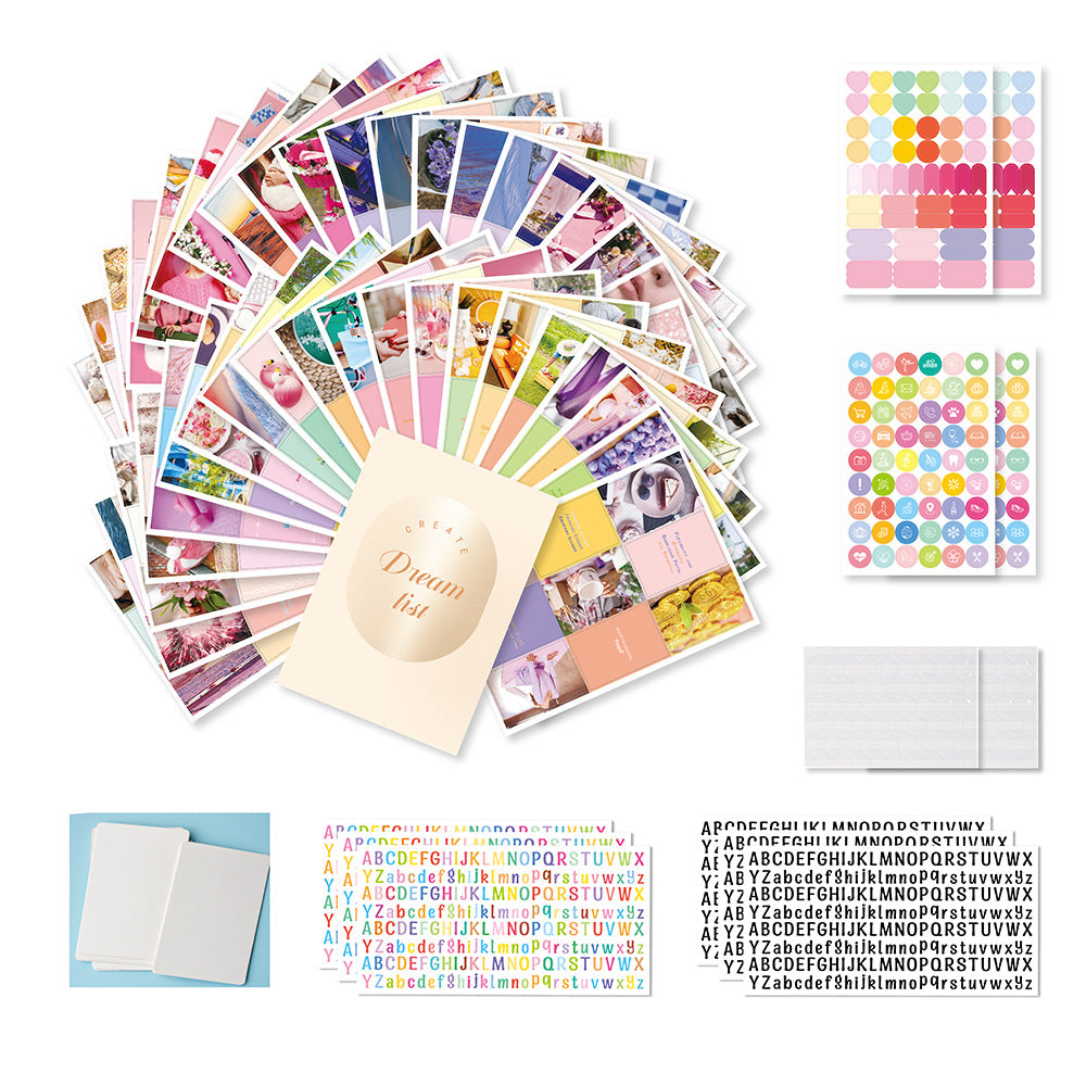 Inspirational Dream Cut Letter Sticker Vision Board Set – Bild 5 | LuxeStyle