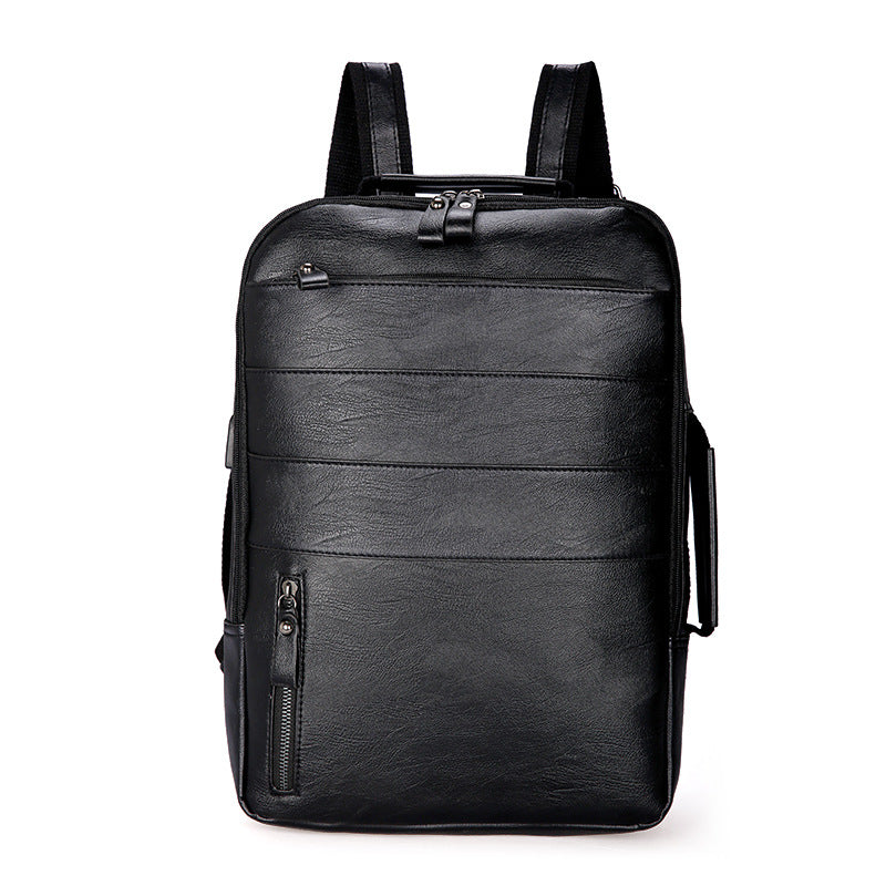 Business Laptop-Rucksack aus PU-Leder – Bild 3 | LuxeStyle