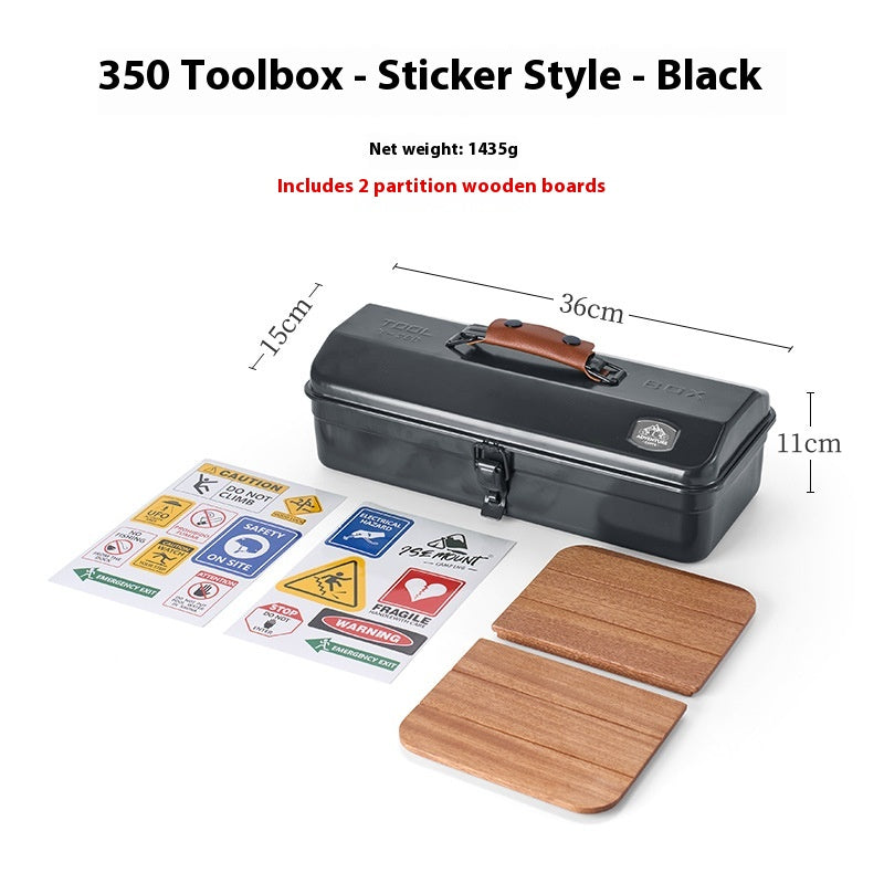 Outdoor Camping Werkzeugkiste mit Stickern – Bild 9 | LuxeStyle