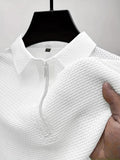 Herren T-Shirt mit halbem Reissverschluss – Bild 12 | LuxeStyle
