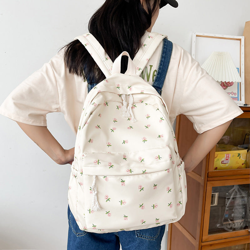 Studentenrucksack Blumenmuster – Bild 2 | LuxeStyle