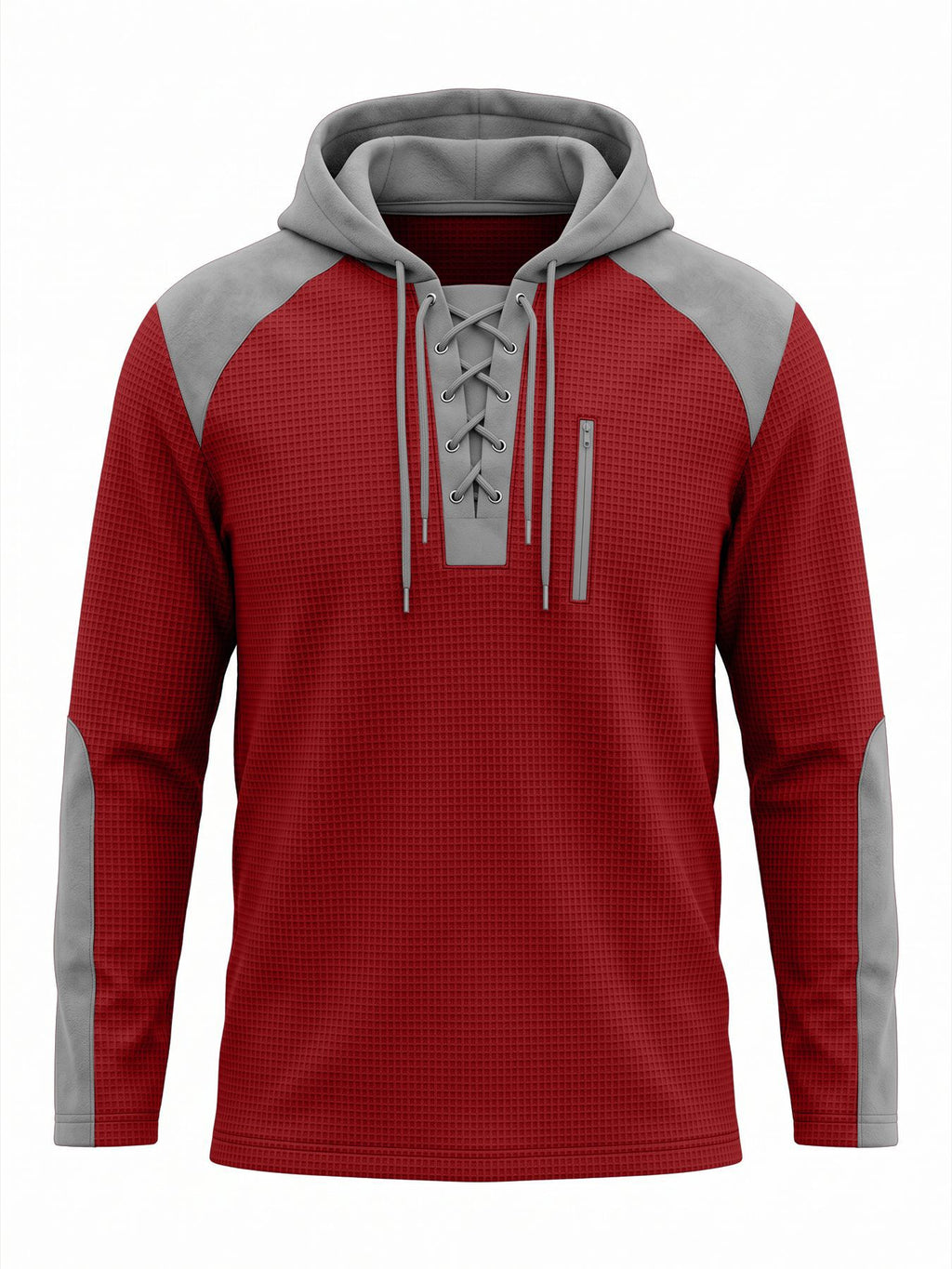 Herren Kapuzenpullover im Waffel-Design