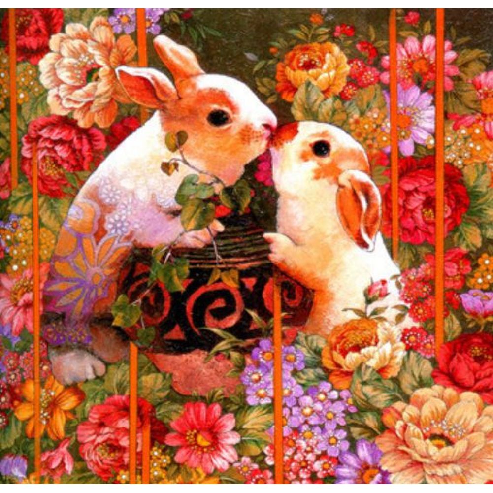5D Diamond Painting Set «Hase»