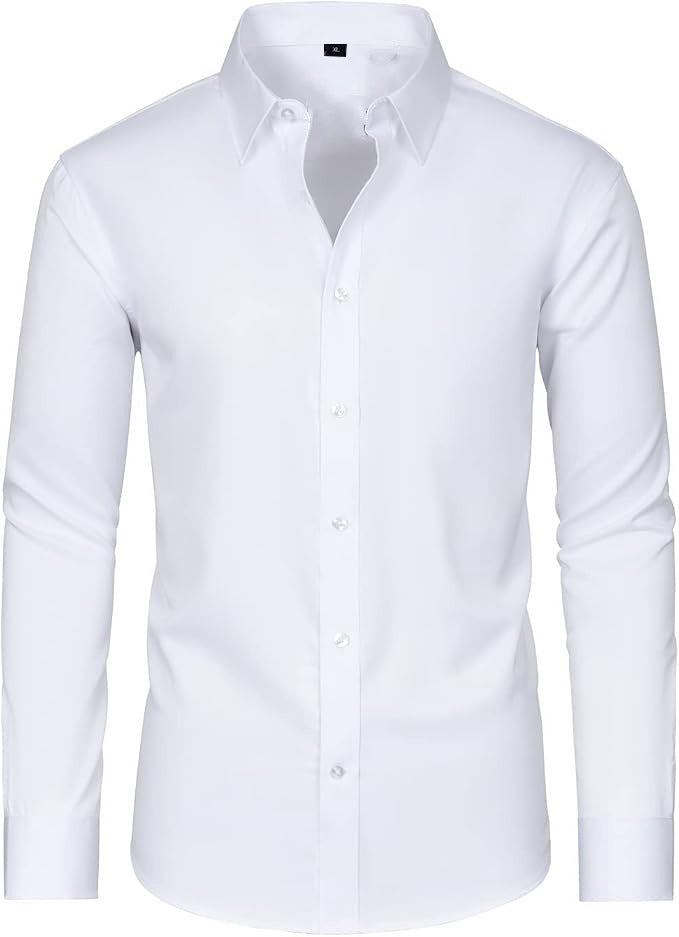 Langarm-Business-Hemd – natürliche Farbe – Bild 12 | LuxeStyle