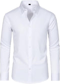 Langarm-Business-Hemd – natürliche Farbe – Bild 12 | LuxeStyle