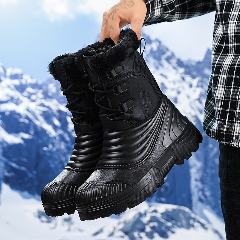 Herren Plus-Size Snow Boots mit Fleecefutter