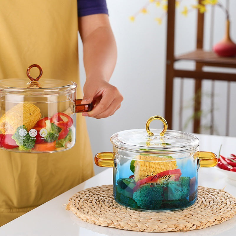 Glas-Topf mit 2-fach Griff