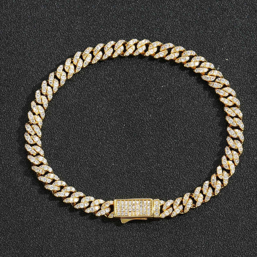 Eleganter Herrenarmreif mit Zirkonia
