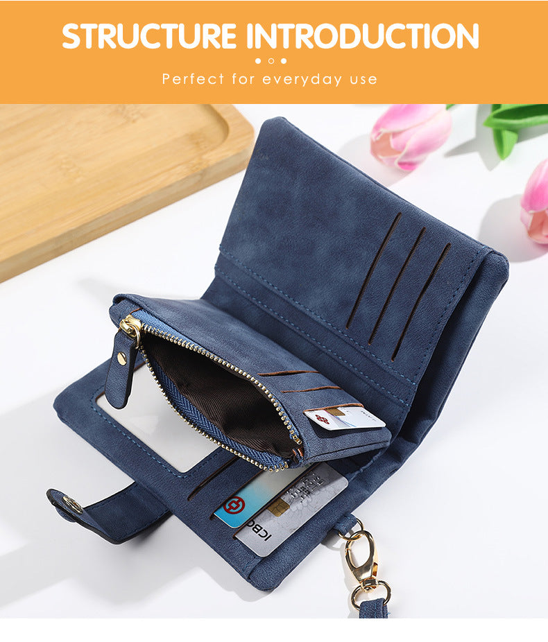 Kleinere PU Leder Geldbörse mit Münzfach – Bild 8 | LuxeStyle
