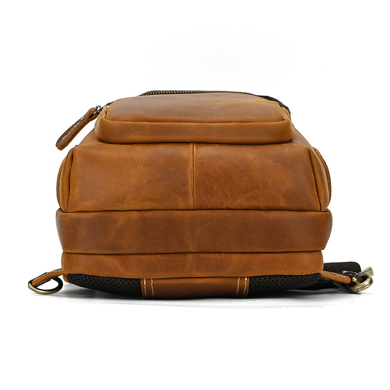 Herren Retro Umhängetasche aus Crazy Horse Leder