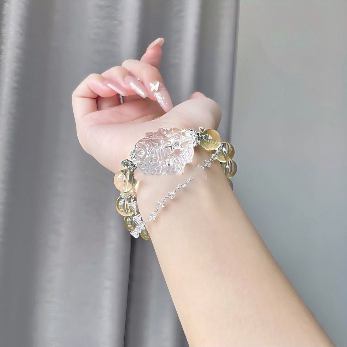 Citrin Armband mit Fuchs-Design – Bild 5 | LuxeStyle