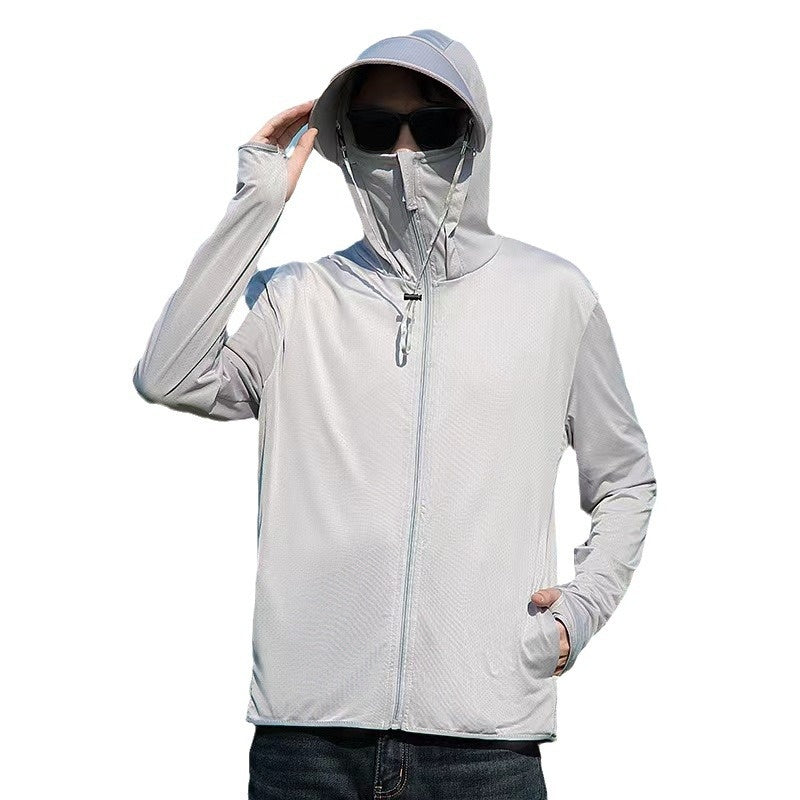 Ice Silk UV-Schutzjacke mit Kapuze für Herren