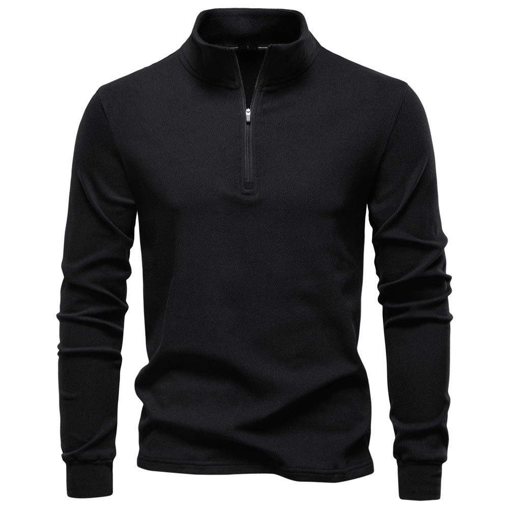 Thermosweater Herren, Halbzipfel, Stehkragen