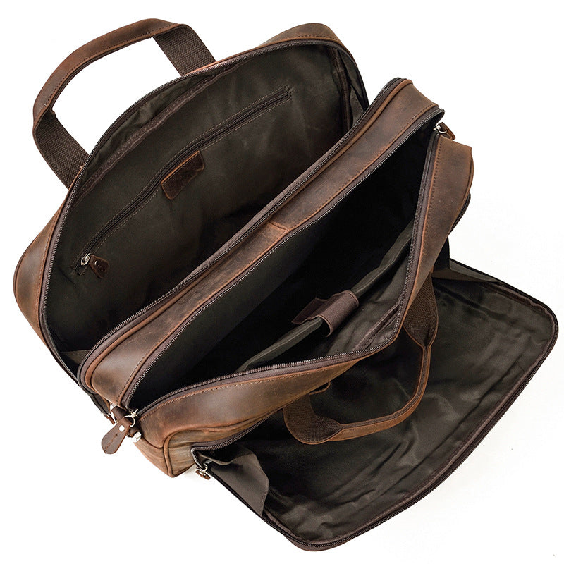 Vintage Herren Handtasche aus Echtleder