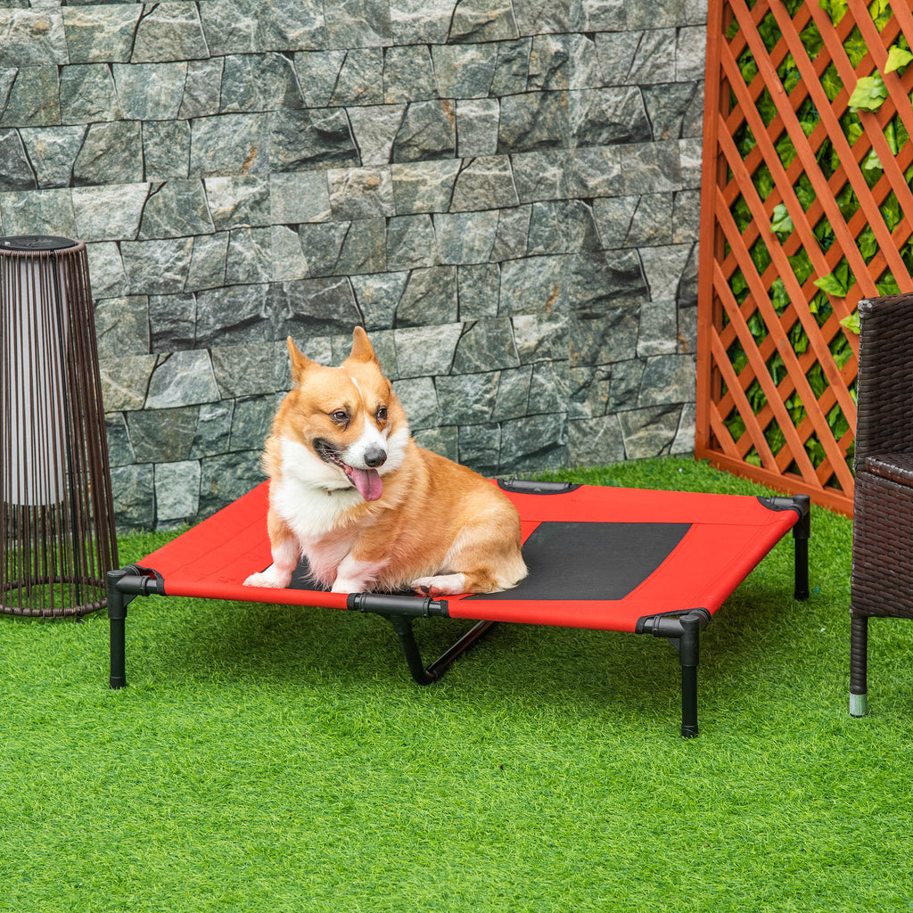 Hochliegendes Mesh-Hundebett