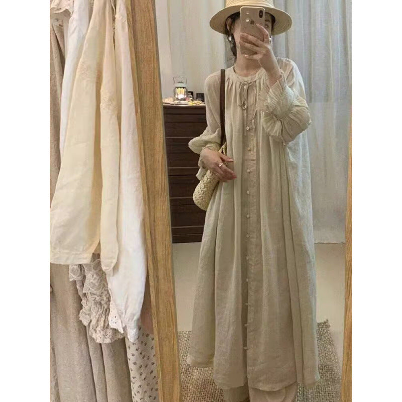 Chinesische Linen-Strandkleid – Bild 2 | LuxeStyle