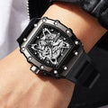 Grosse Leucht-Herrenuhr im Tonneau-Design