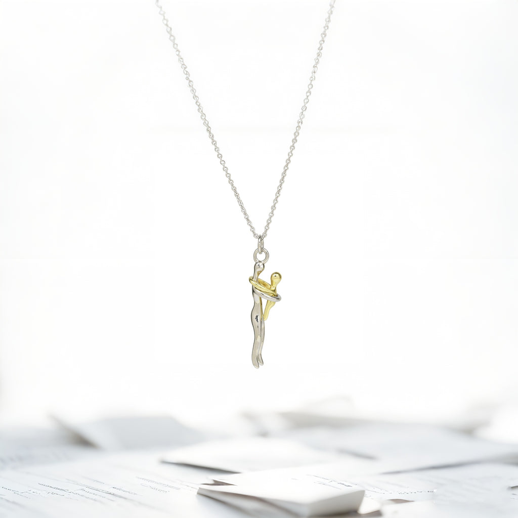 S925 Sterling Silber Embrace Love Halskette