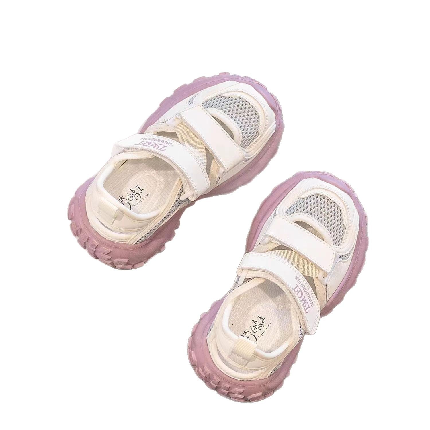 Kinder Sommer-Halbsandalen mit Klettverschluss