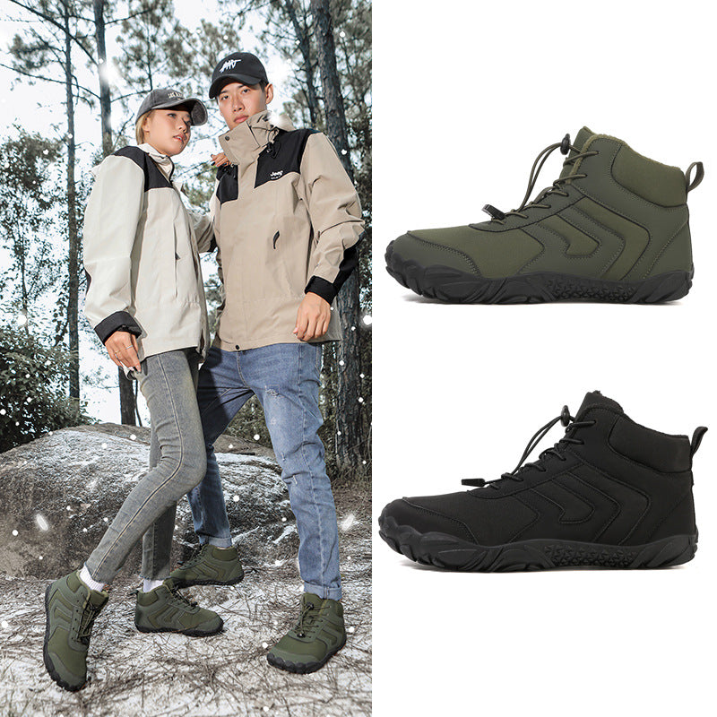 High-Top Sneaker mit Baumwoll-Polster und Samt – Bild 2 | LuxeStyle