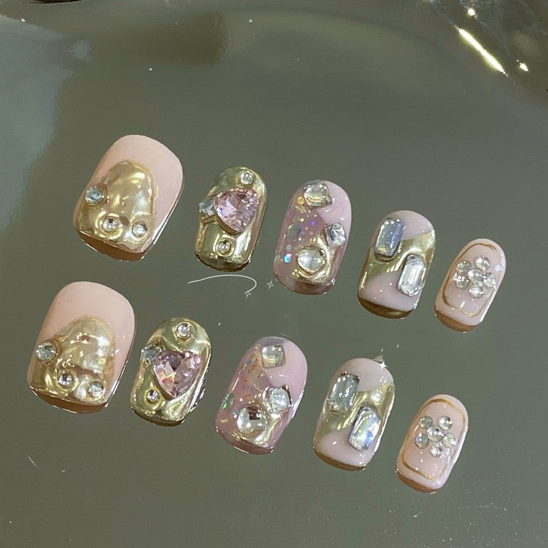 Baby Pink Kunstnägel zum Aufkleben – Bild 9 | LuxeStyle