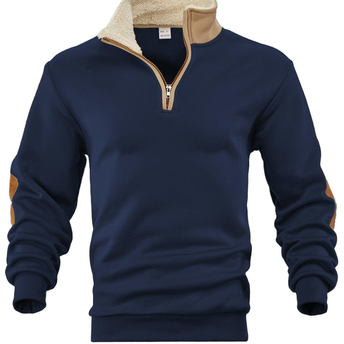 Herren-Langarmshirt mit halber Knopfleiste – Bild 3 | LuxeStyle