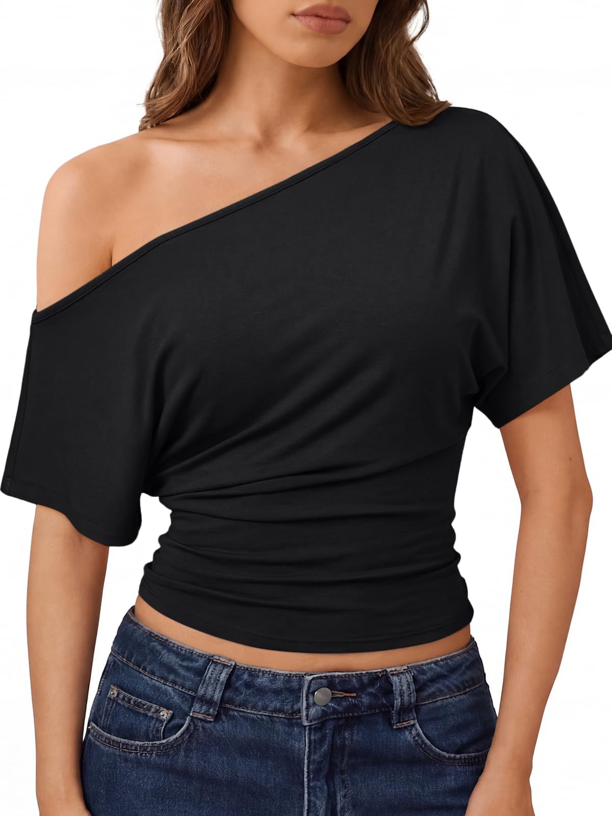 Off-Shoulder Kurzarmshirt