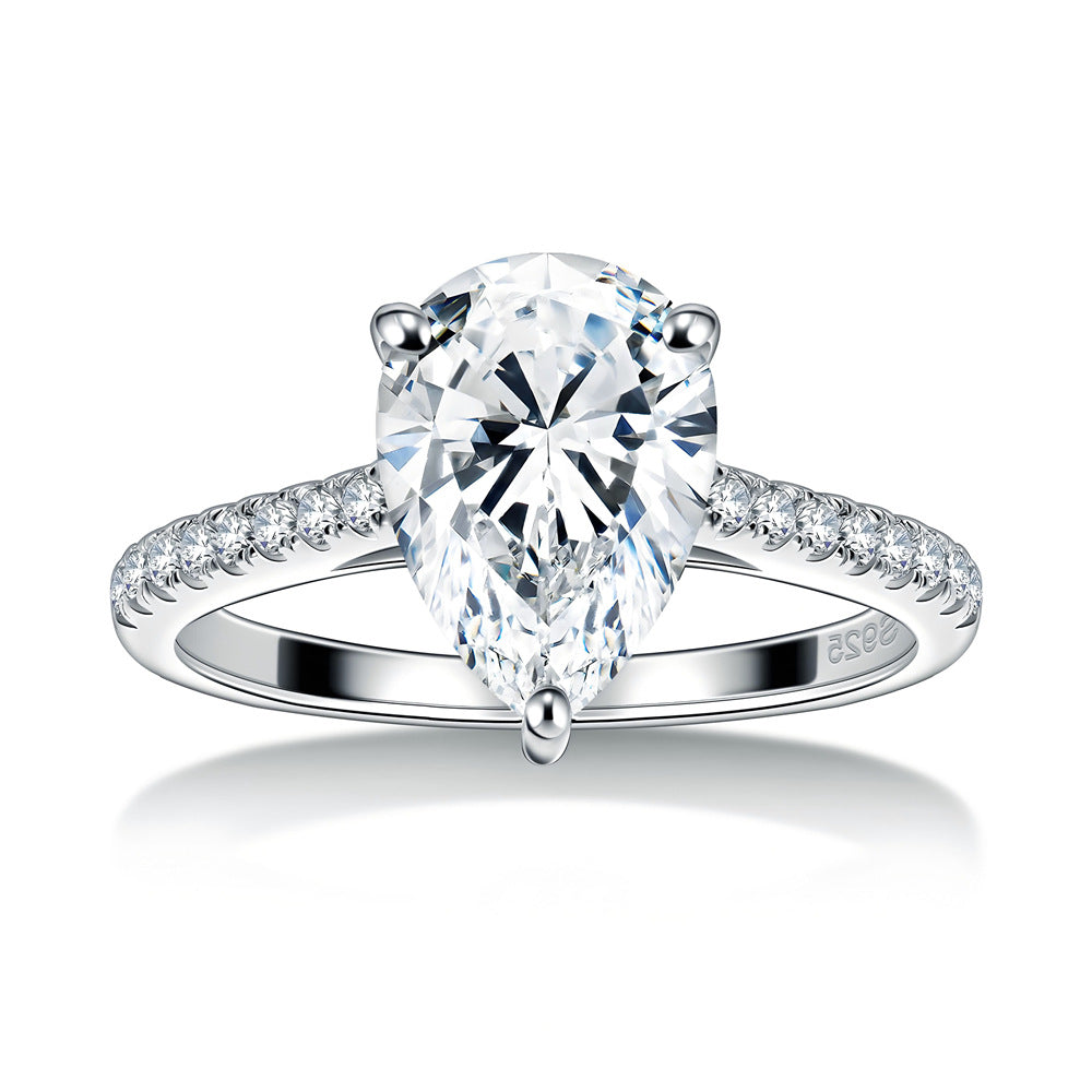 Eleganter 925 Silber Moissanite Ring für Damen – Bild 5 | LuxeStyle