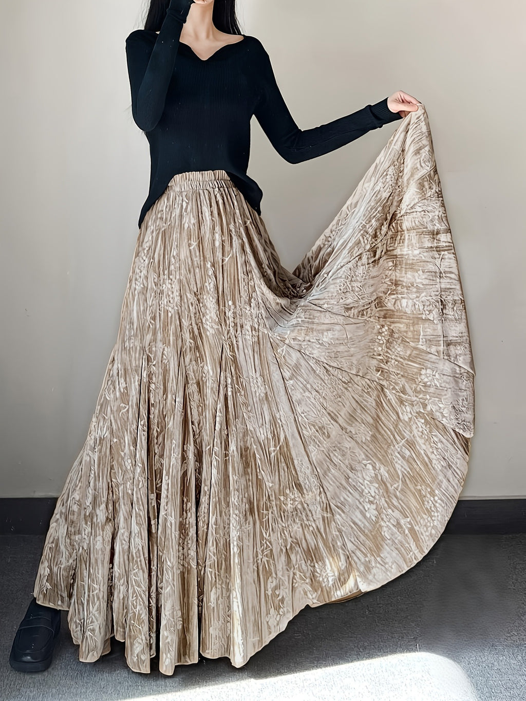 Elegantes Vintage Samtkleid mit Meerjungfrauen-Saum – Bild 6 | LuxeStyle