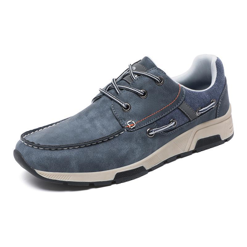 Atmungsaktiver Leder-Sneaker für Herren – Bild 6 | LuxeStyle