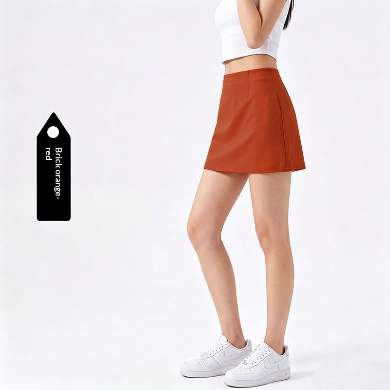 Sportlicher Tennis-Jupe mit Anti-Expositions-Design