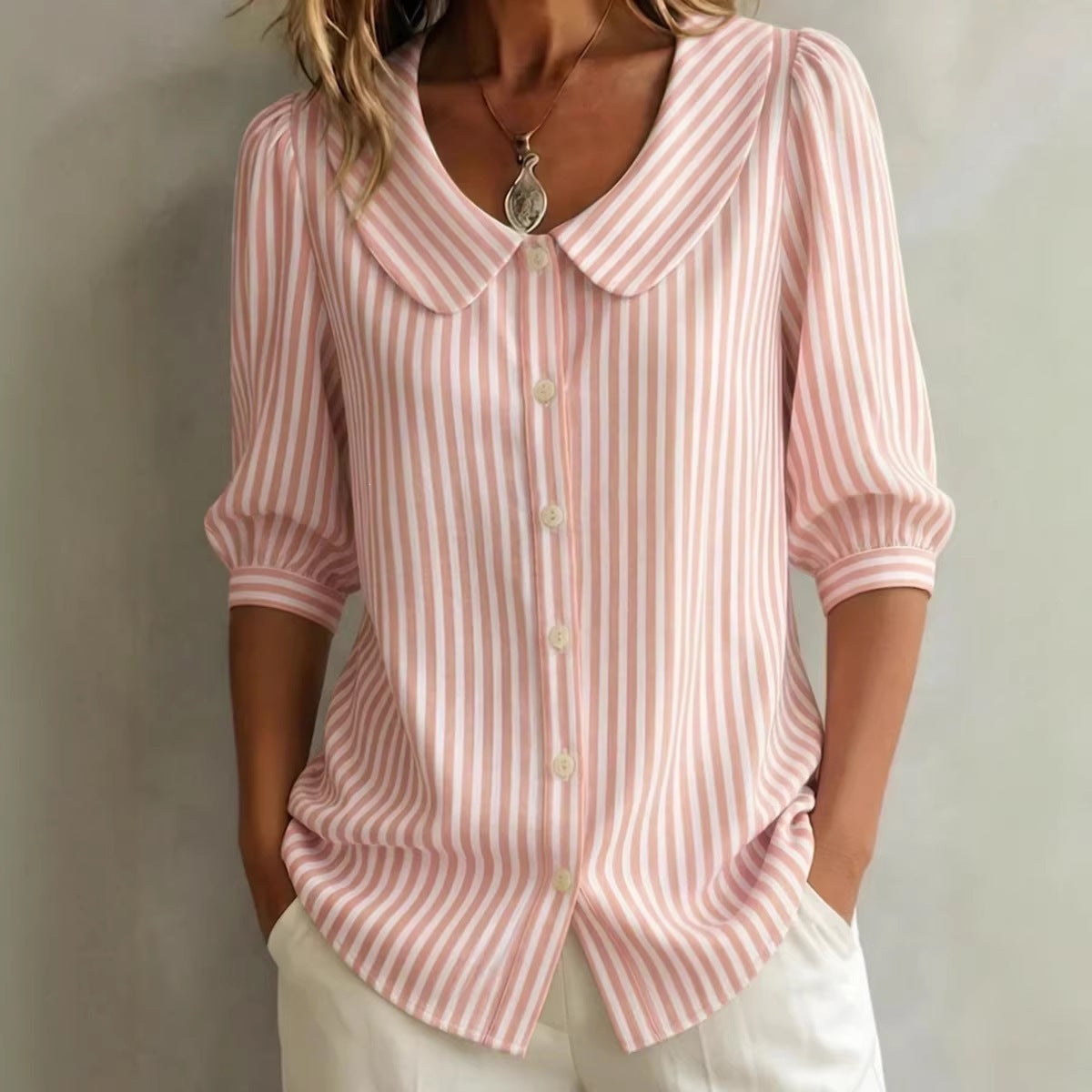 Bunt Streif-Shirt – Bild 8 | LuxeStyle