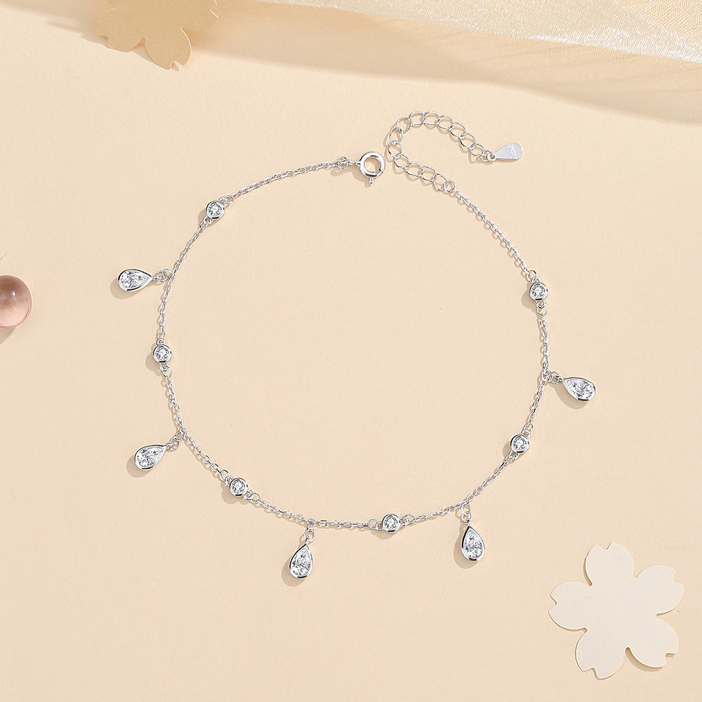Fusskette mit Wassertropfen-Anhänger – Bild 6 | LuxeStyle