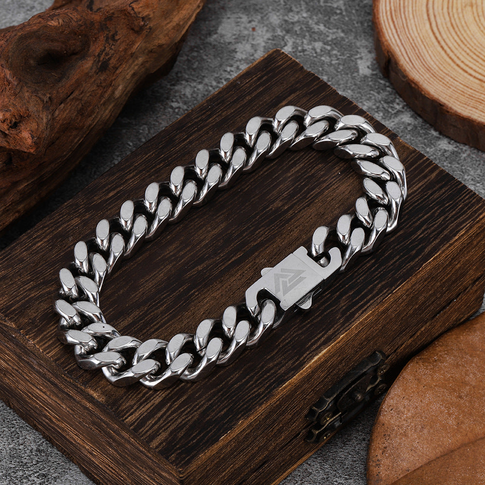 Cuban Link Armband aus Edelstahl – Bild 2 | LuxeStyle