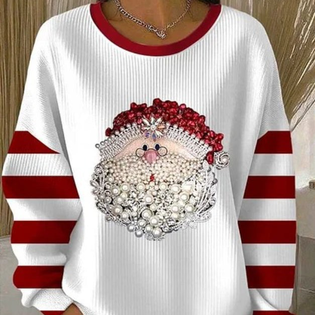 Weihnachts-Style Bequem Damenpullover