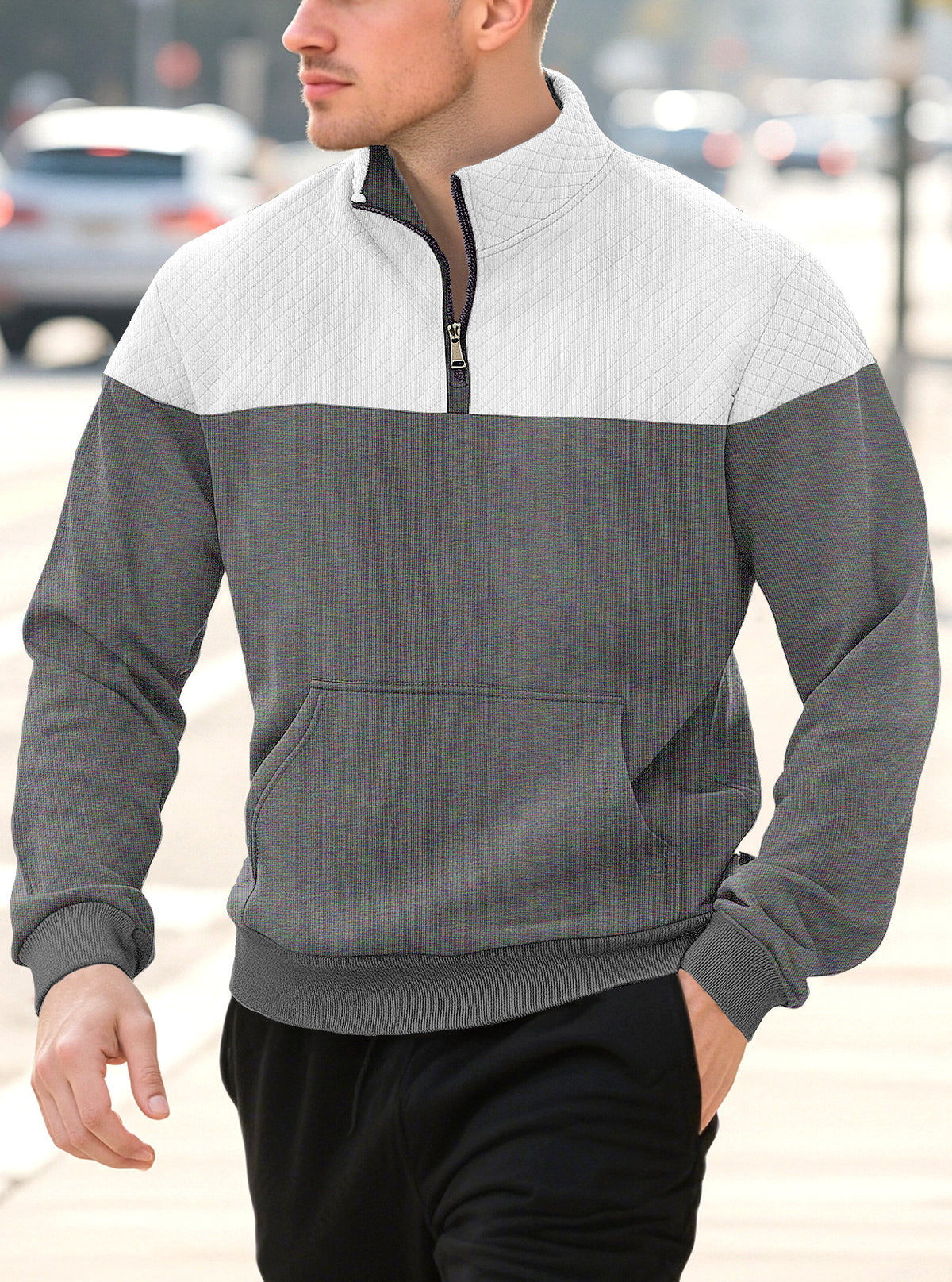 Strickjacke mit Reissverschluss für Herren – Bild 4 | LuxeStyle