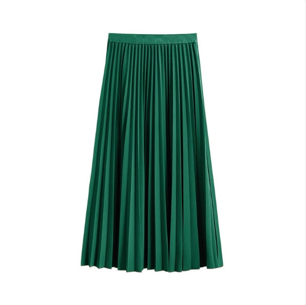 High-Waist Midi-Faltenrock für Damen – Bild 3 | LuxeStyle