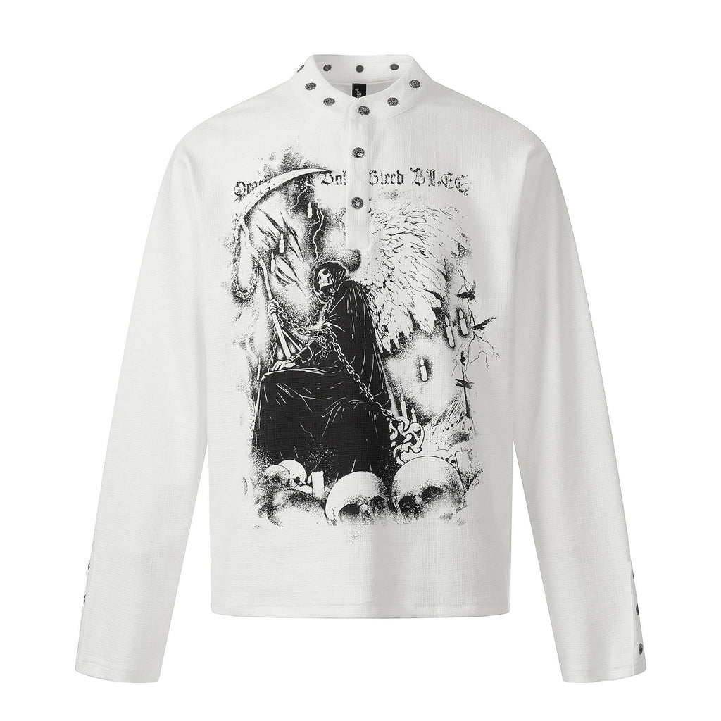 Langarmshirt mit Print für Herren – Bild 2 | LuxeStyle