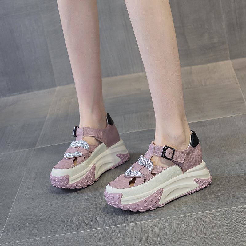 Koreanische Mode-Sneaker mit dicker Sohle